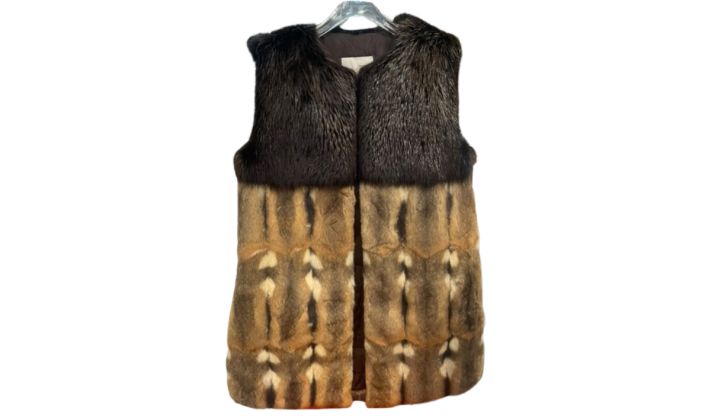 Moncler Used Moncler Guerledan Women's Fur Vest - 111251444