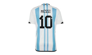 adidas Argentina 23/23 Messi Winners Home Replica Jersey White/Light Blue - IB3597