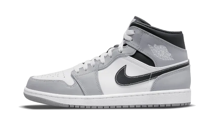 Air Jordan 1 Mid Light Smoke Grey Anthracite - 554724-078