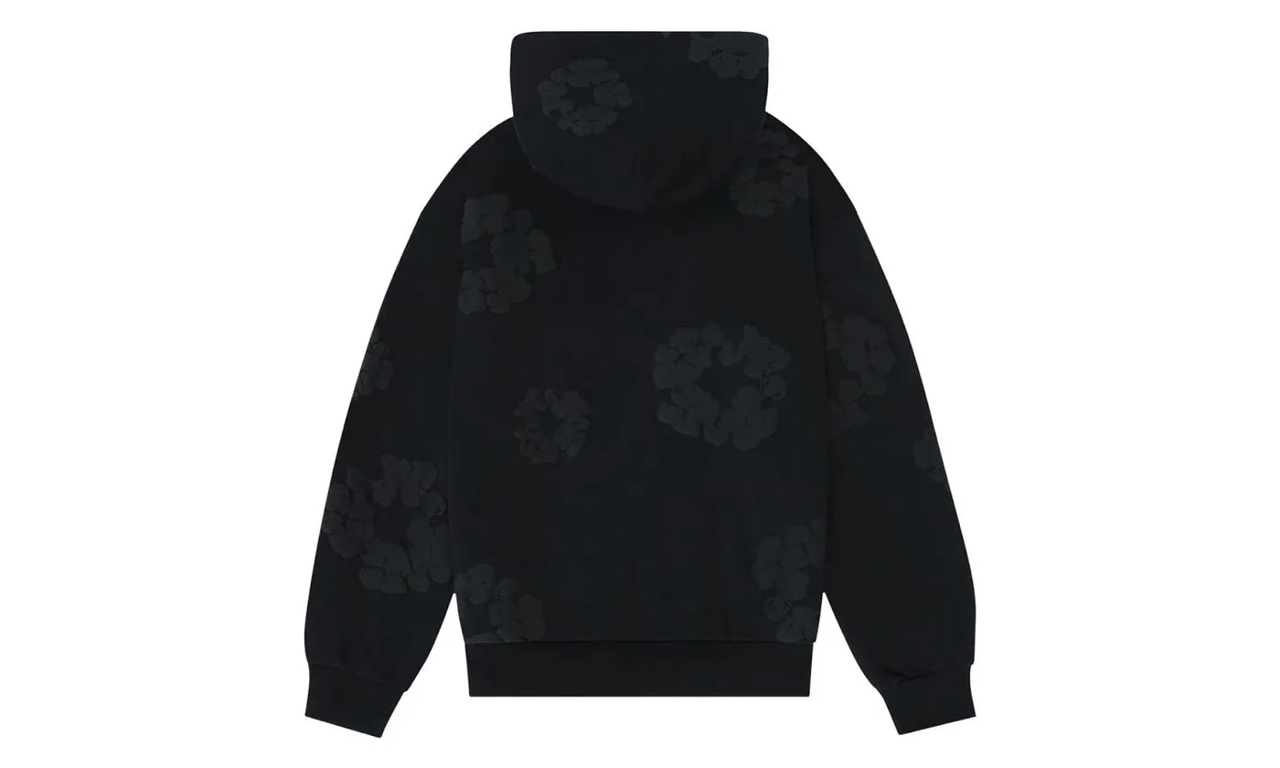 Denim Tears Cotton Wreath Hoodie Black Monochrome - DT-DTCWHB-BLACKMONOCHROME