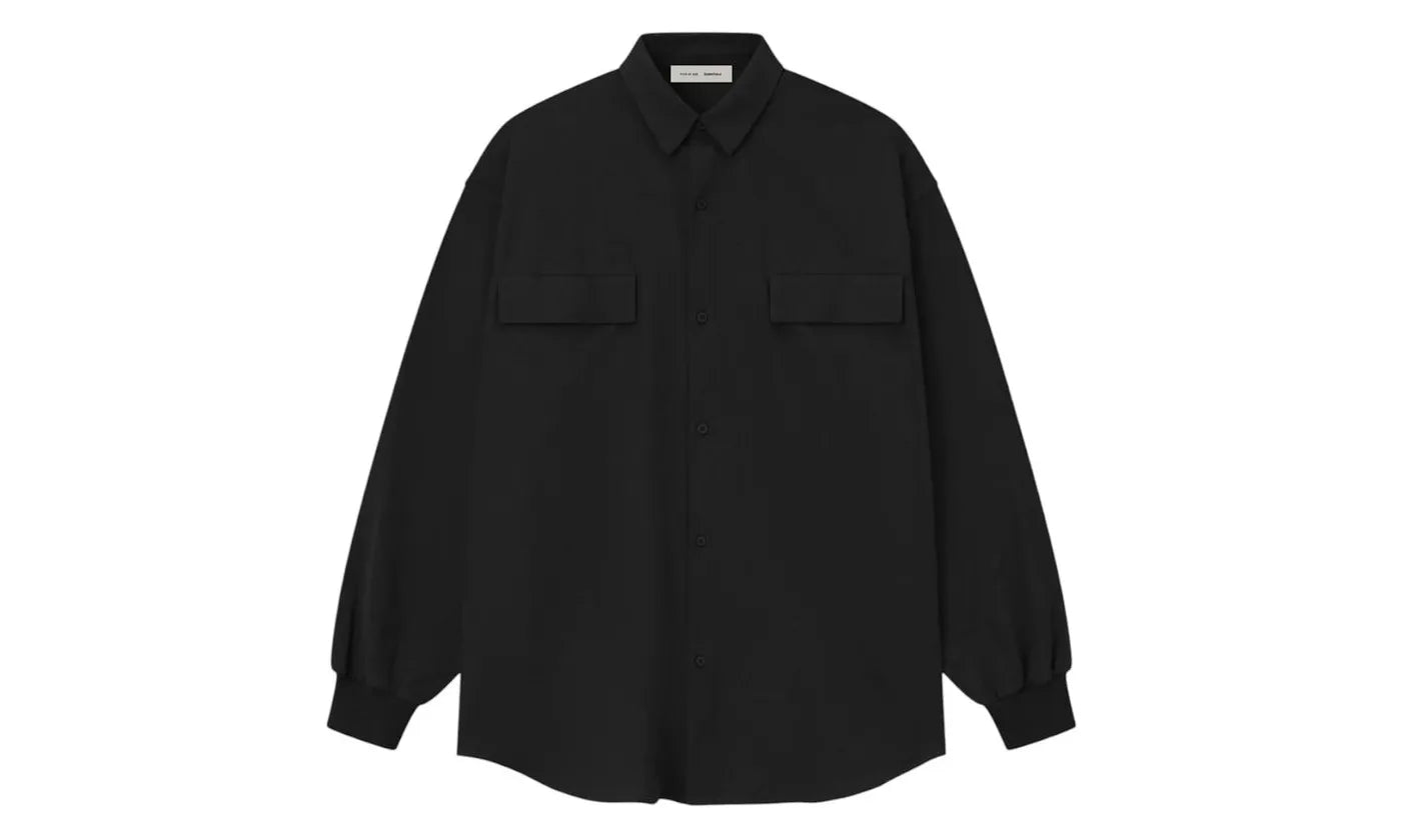 Fear of God Essentials Oxford Shirt Jet Black - 186SP254420F