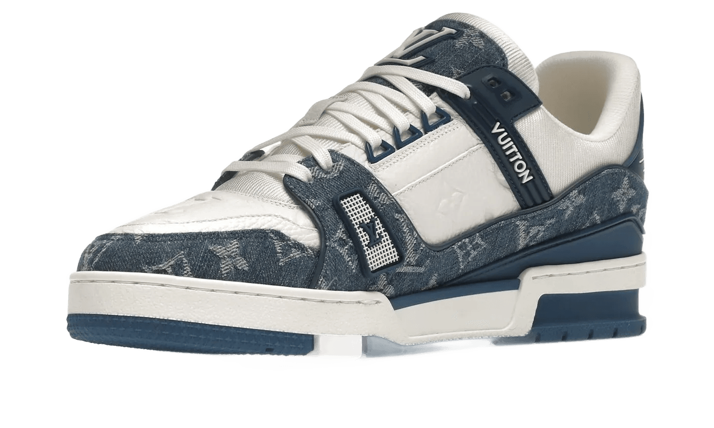 LV Trainer Monogram Denim White Blue - 1A9JGZ / 1A9JGU