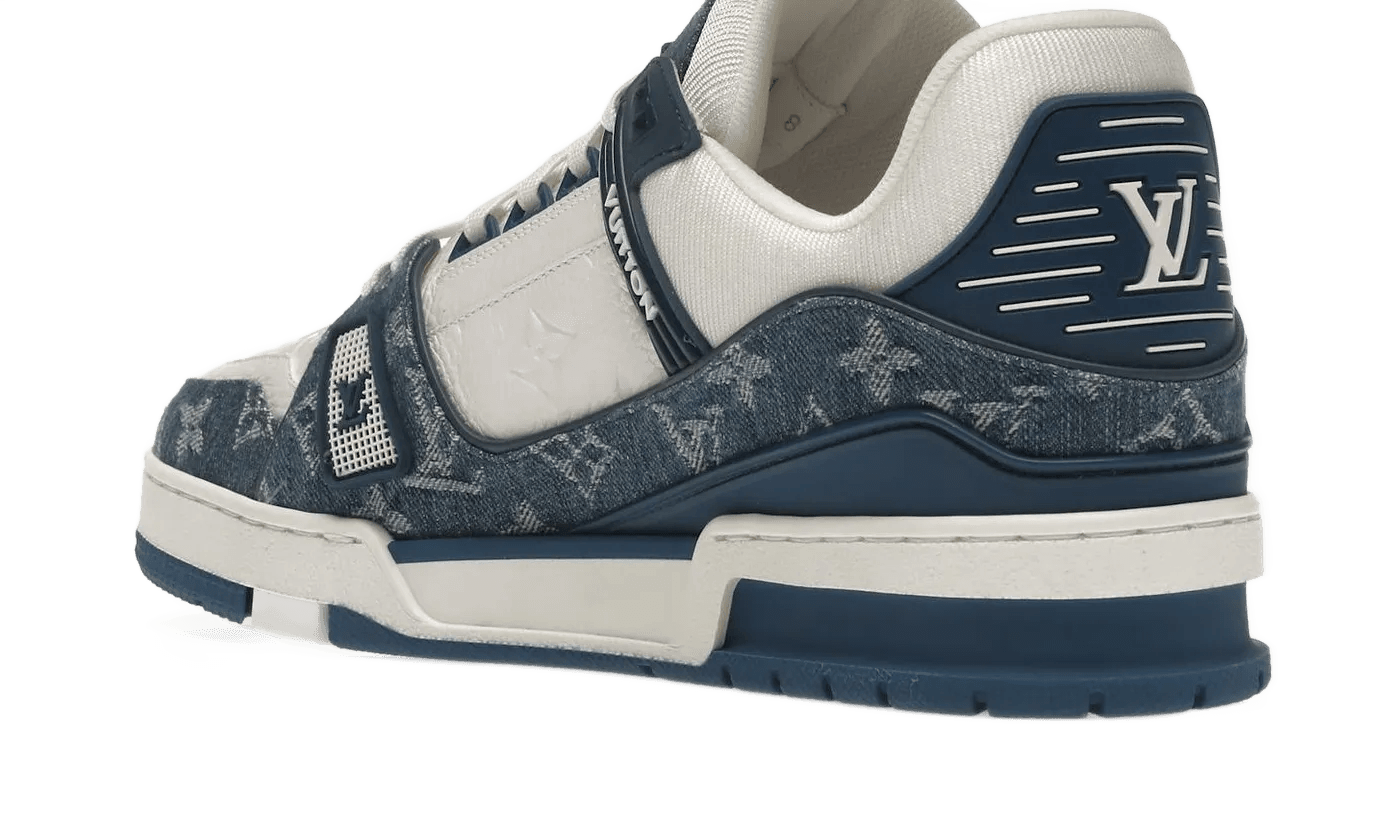 LV Trainer Monogram Denim White Blue - 1A9JGZ / 1A9JGU