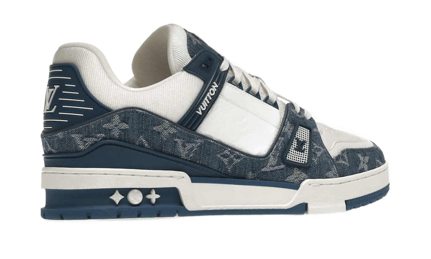 LV Trainer Monogram Denim White Blue - 1A9JGZ / 1A9JGU