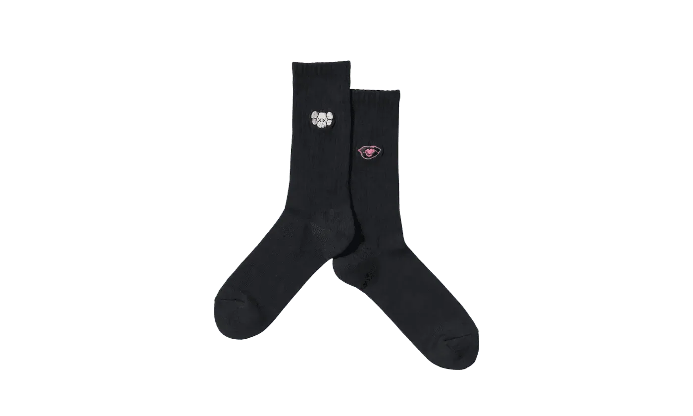 KAWS x Uniqlo Warhol 476519 Socks Black - 476519