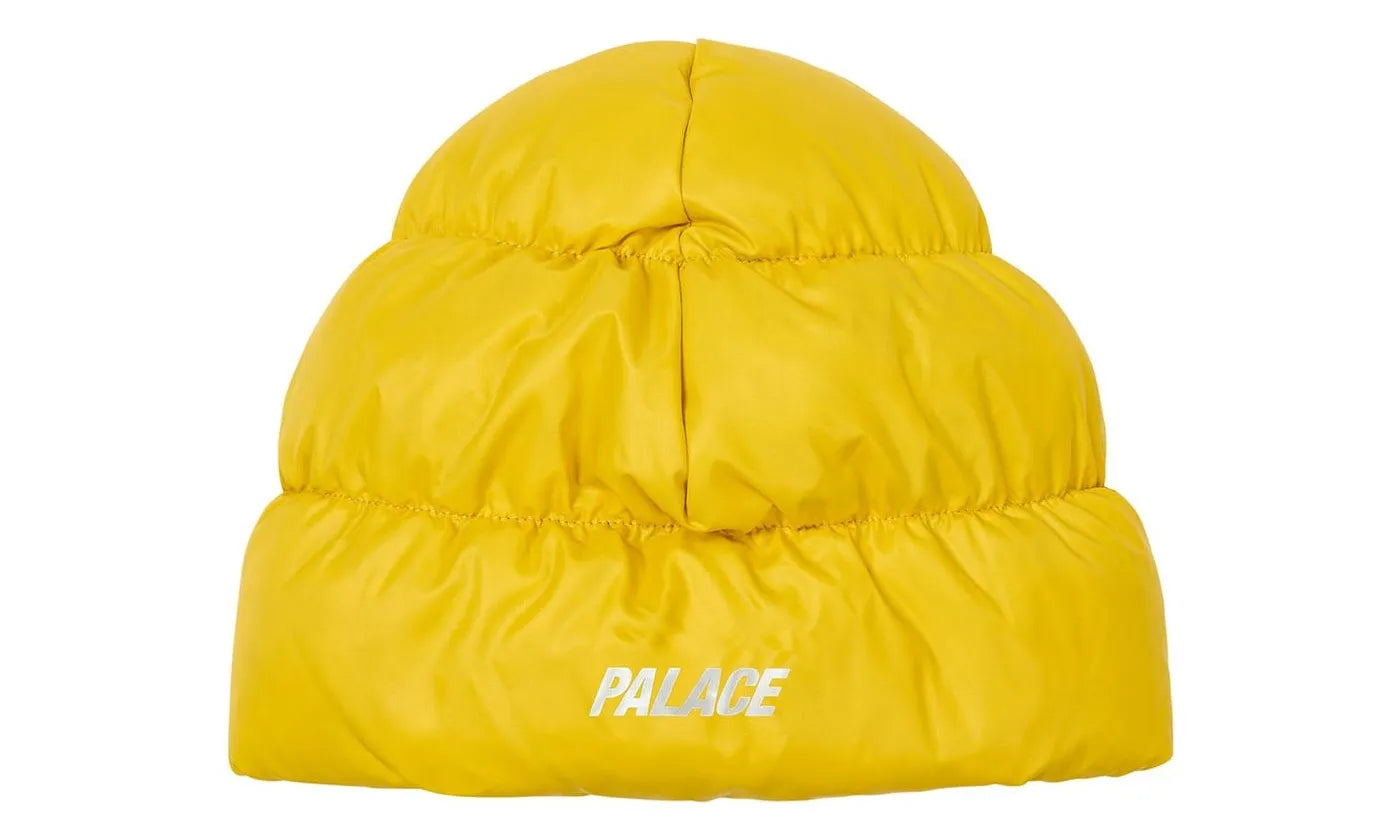 Palace Pertex Puffa Beanie (FW24) Yellow - PALA-PALACE P-MULTI