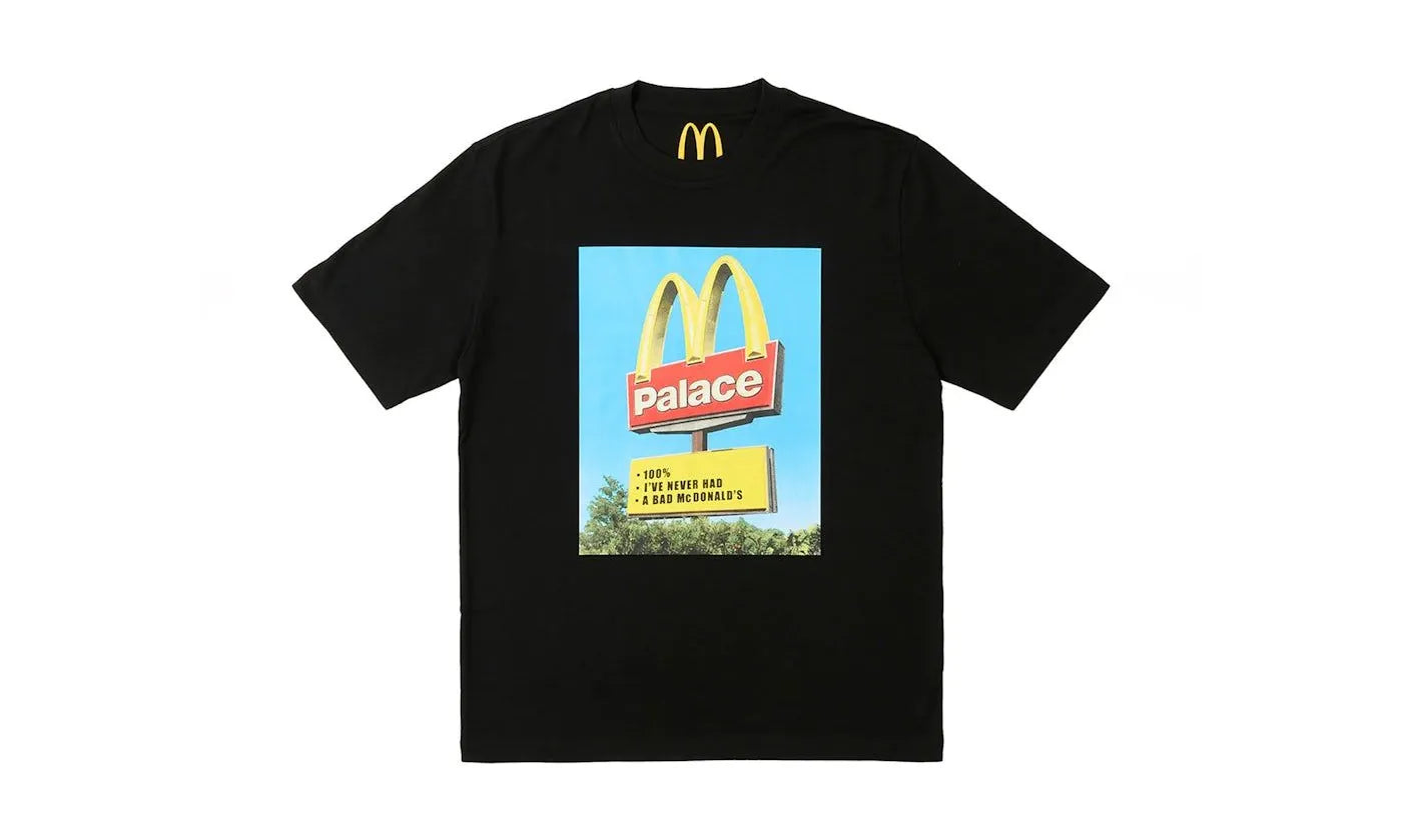 Palace x McDonald's Sign T-shirt Black - PALA-PXMSTB-BLACK