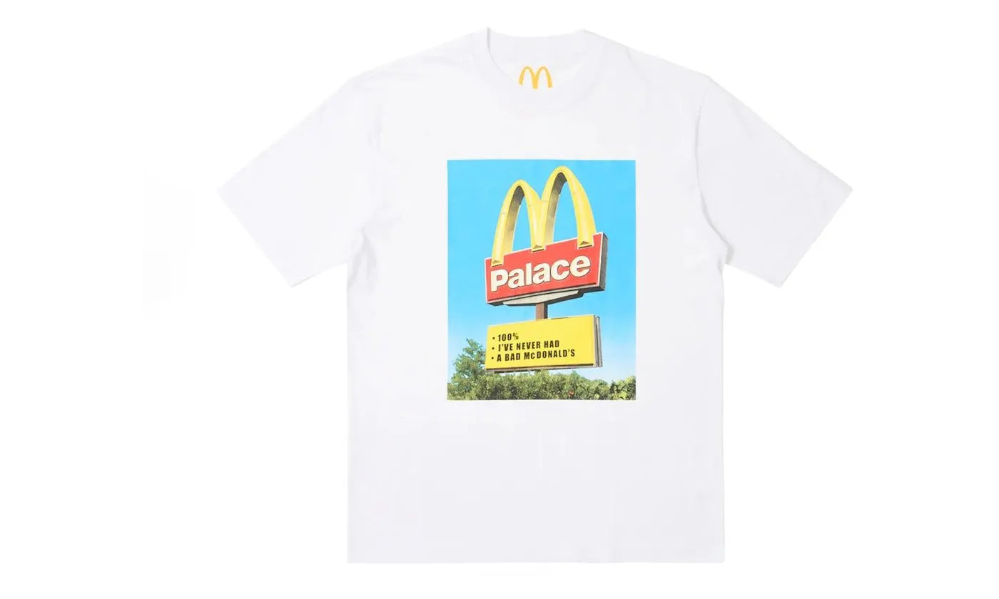 Palace x McDonald's Sign T-shirt White - PALA-PXMSTW-WHITE