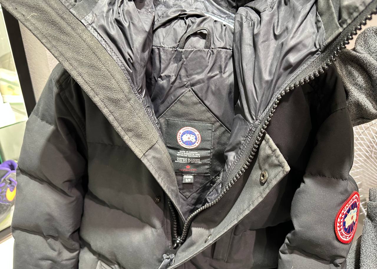 Used Canada goose carson parka jacket black  - 3805MA