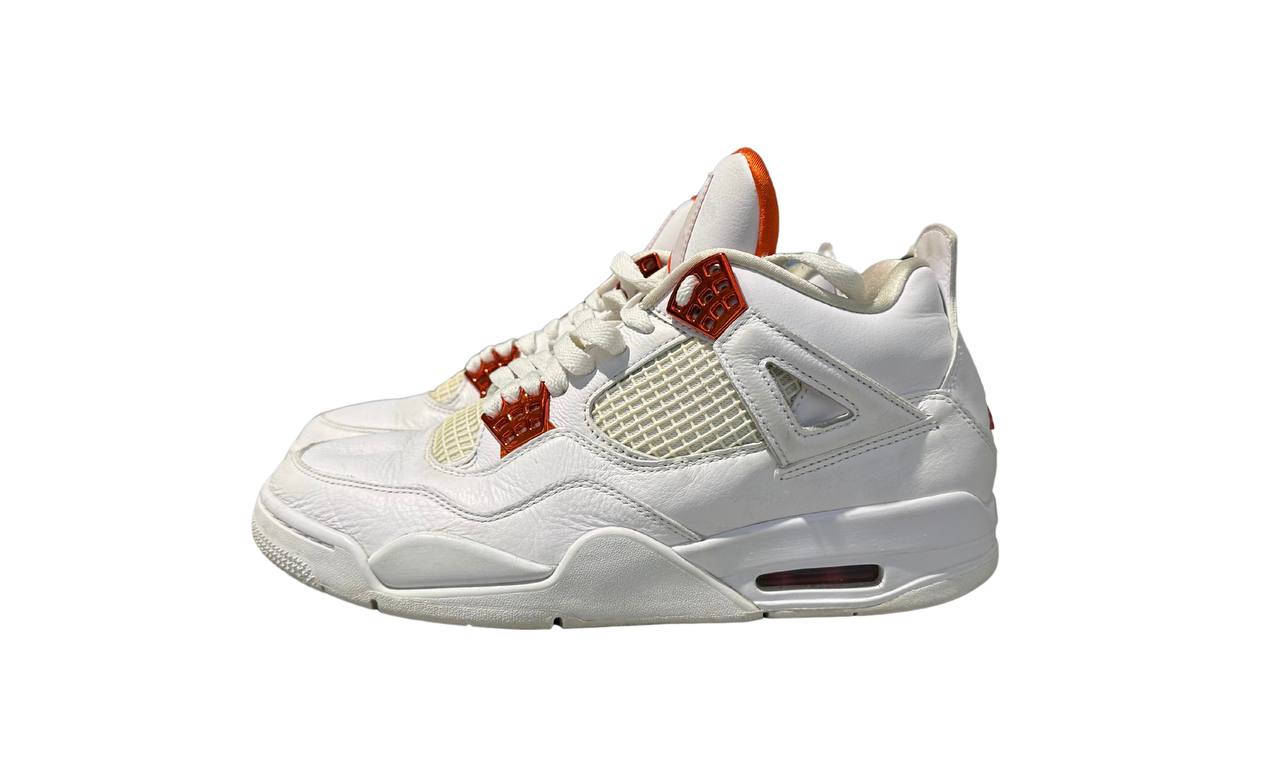 Used Jordan 4 metallic orange