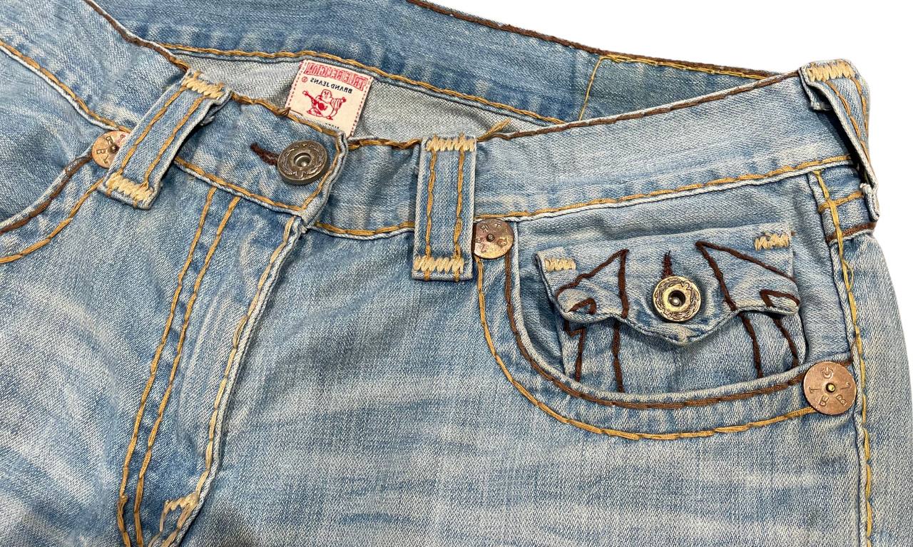 True Religion Used True Religion Blue Distressed Jeans - 1109241137