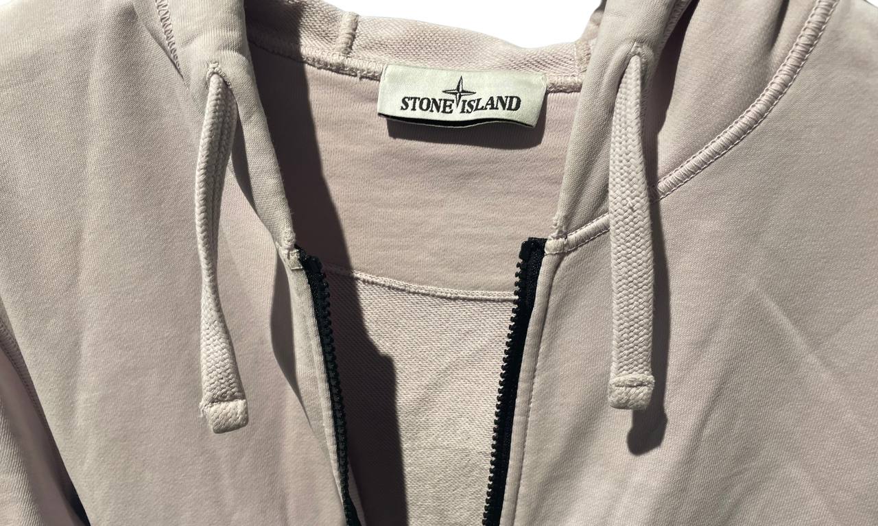 Stone Island Used Stone Island Pink Zip-up hoodie - 1129241914