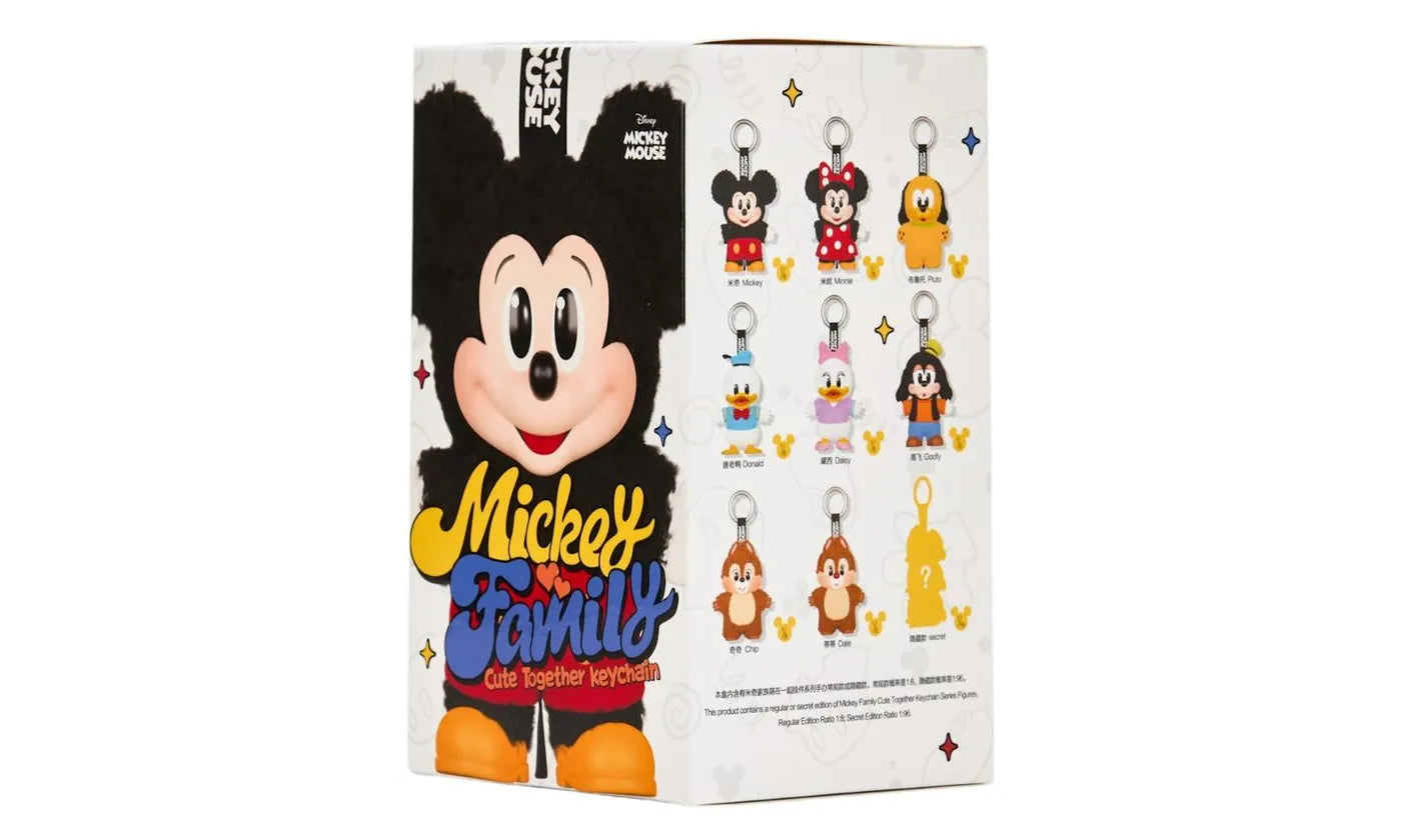 Pop Mart Disney Mickey Family Together Series Plush Keychain Single Blind Box - PM-PMDMFT-MULTI