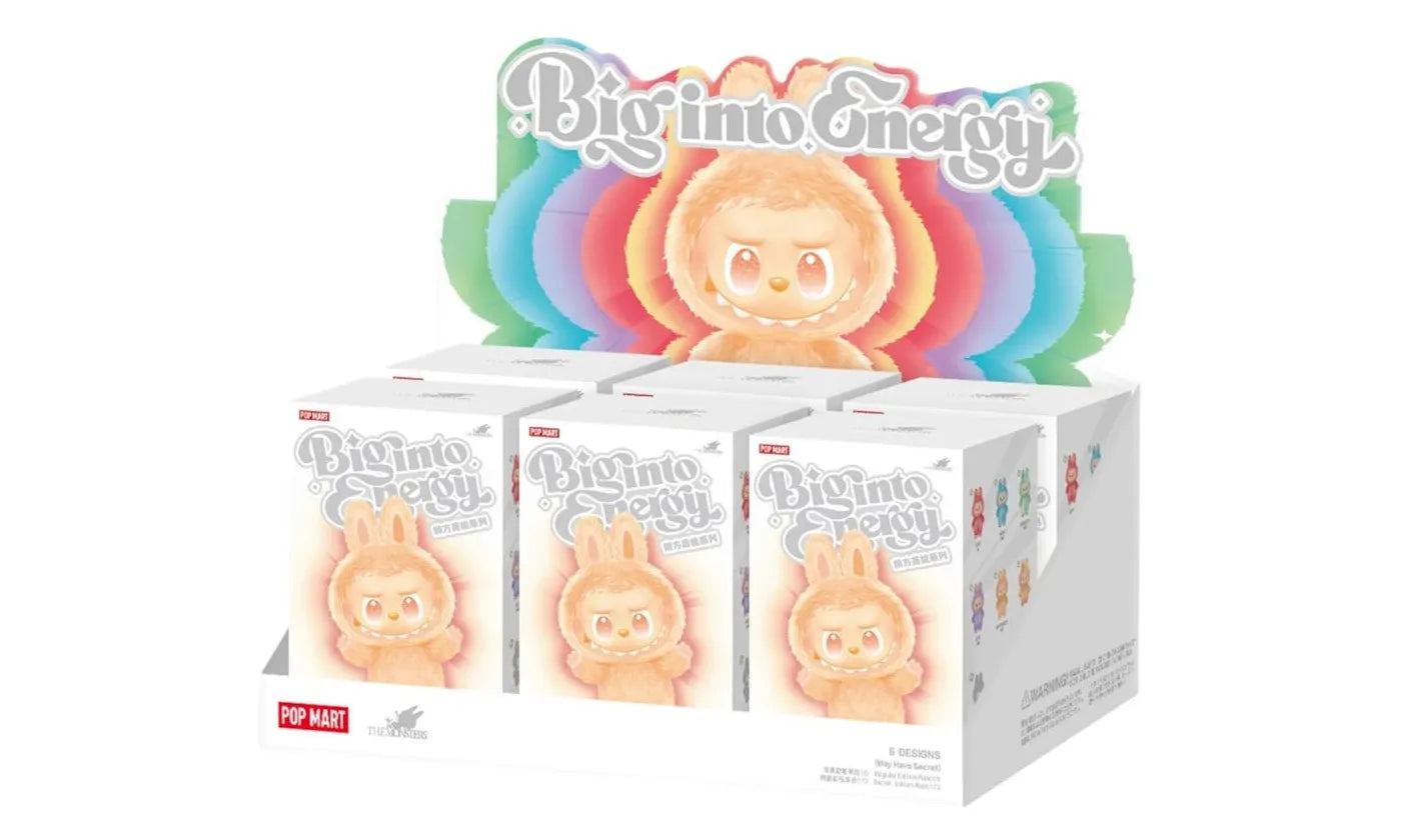 Pop Mart Labubu The Monsters Big into Energy Series Vinyl Plush Pendant Sealed Case (6 Blind Boxes) - PM-PMLTMB-MULTI