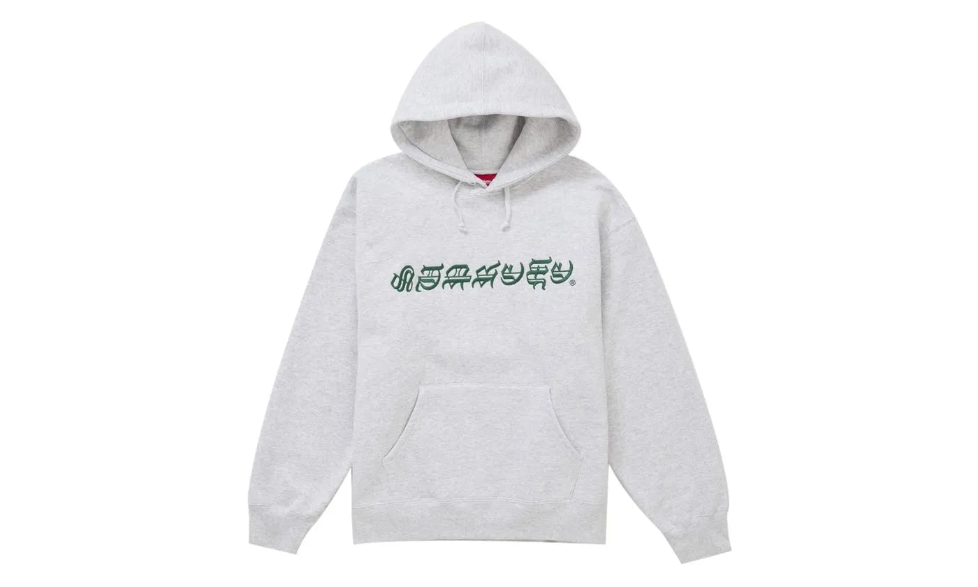 Supreme Blackletter Hooded Sweatshirt Ash Grey - SUPR-SBHSAG-ASHGREY