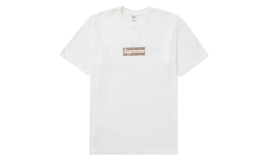 Supreme Burberry Box Logo Tee White - SUPR-SBBLTW-WHITE