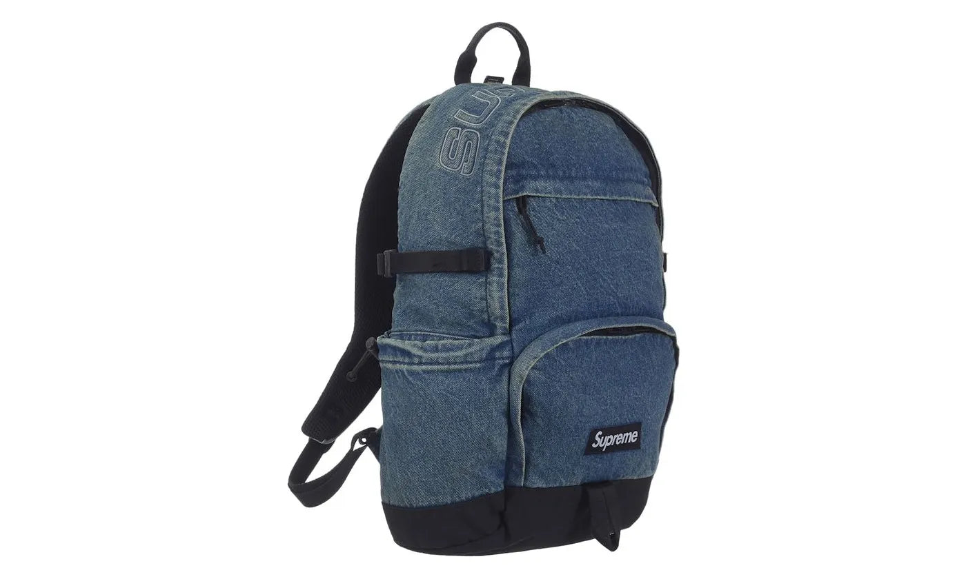 Supreme Denim Backpack Washed Indigo - SUPR-SUDBWI-WASHEDINDIGO