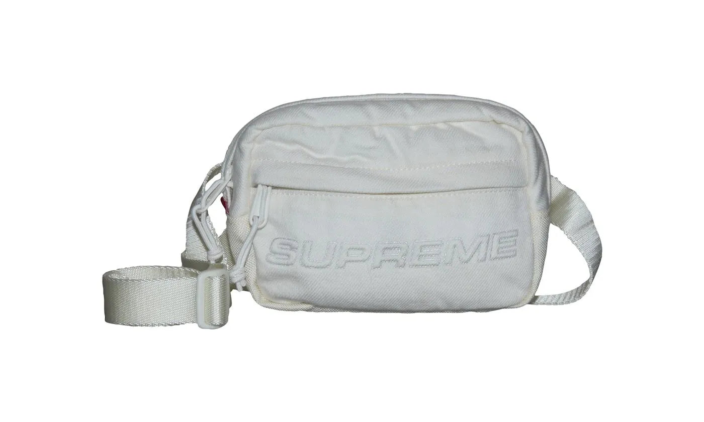 Supreme Supreme Denim Mini Shoulder Bag White (SUPR-SDMSBW-WHITE Supreme Supreme Denim Mini Shoulder Bag White (SUPR-SDMSBW-WHITE