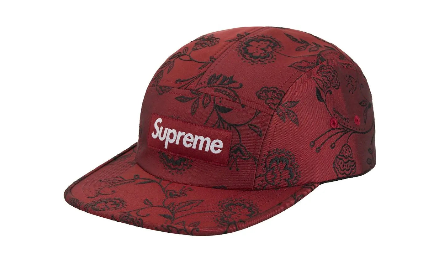 Supreme Floral Jacquard Camp Cap Red - SUPR-SFJCCR-RED