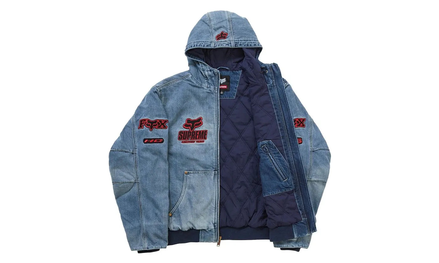 Supreme Fox Racing Hooded Work Jacket Denim - SUPR-SUPREME -MULTI