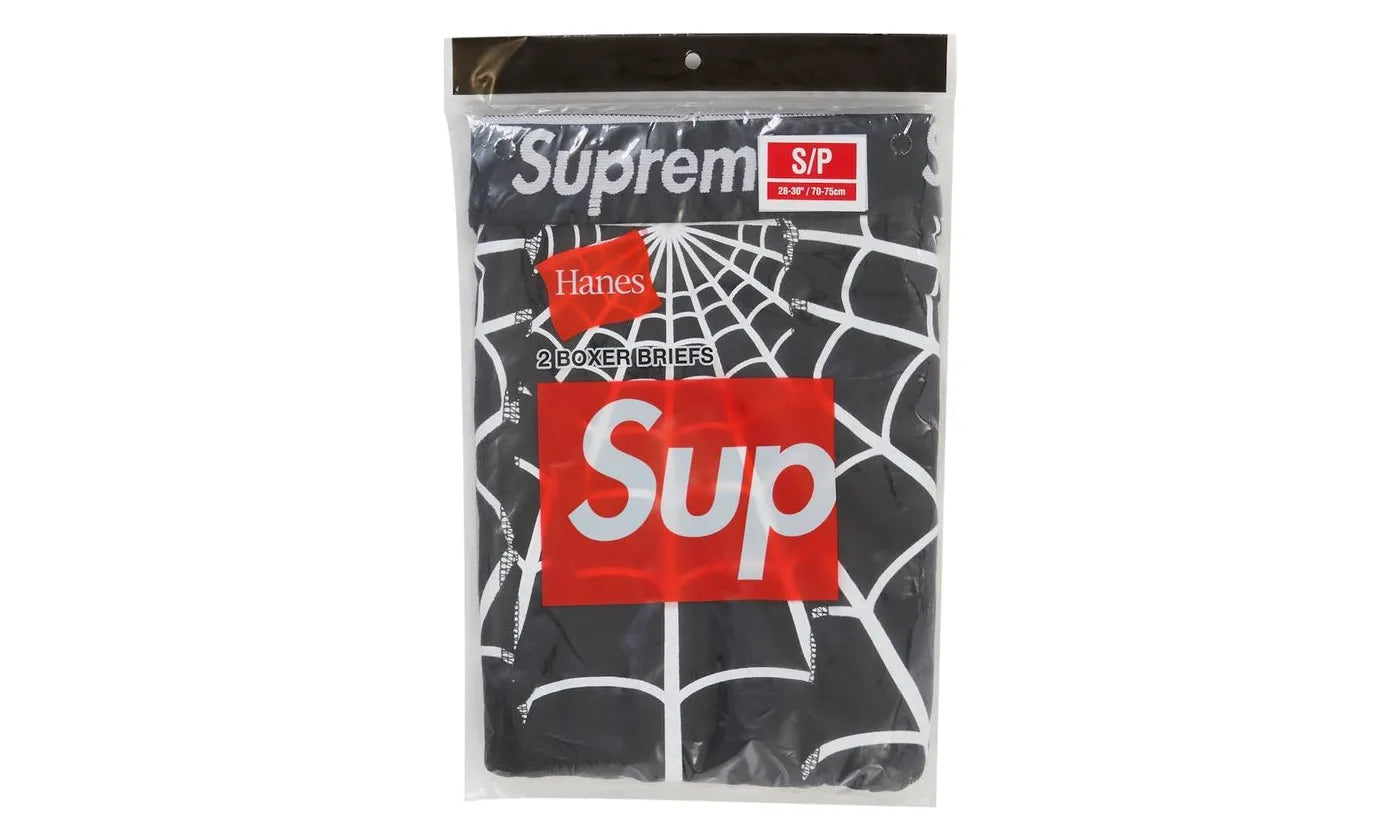 Supreme Hanes Spider-Man Boxer Briefs (2 Pack) Black - SUPR-SHSBB(PB-MULTI