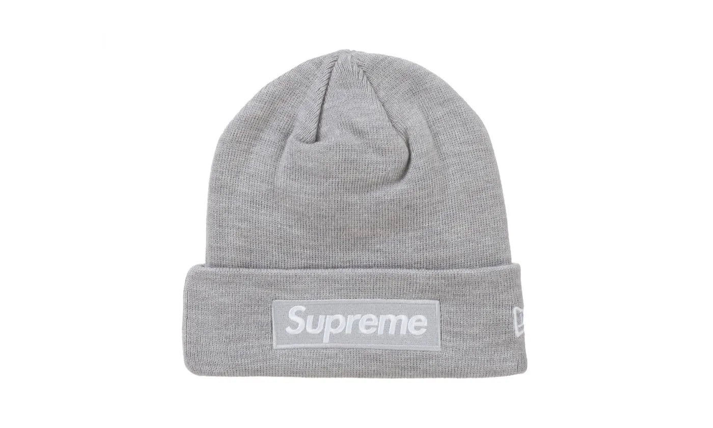 Supreme New Era Box Logo Beanie (FW24) Heather Grey - SUPR-SNEBLB-HEATHERGREY