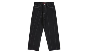 Supreme Paneled Stripe Baggy Jean Black - SUPR-SPSBJB-BLACK