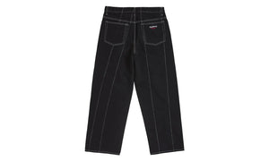 Supreme Paneled Stripe Baggy Jean Black - SUPR-SPSBJB-BLACK