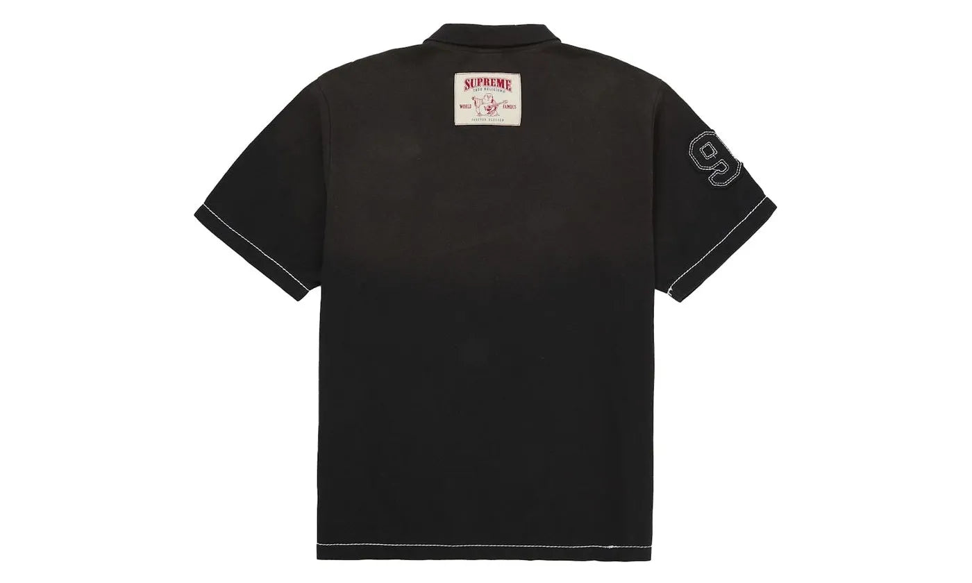 Supreme Twill Applique Polo Black Small 【公式通販】