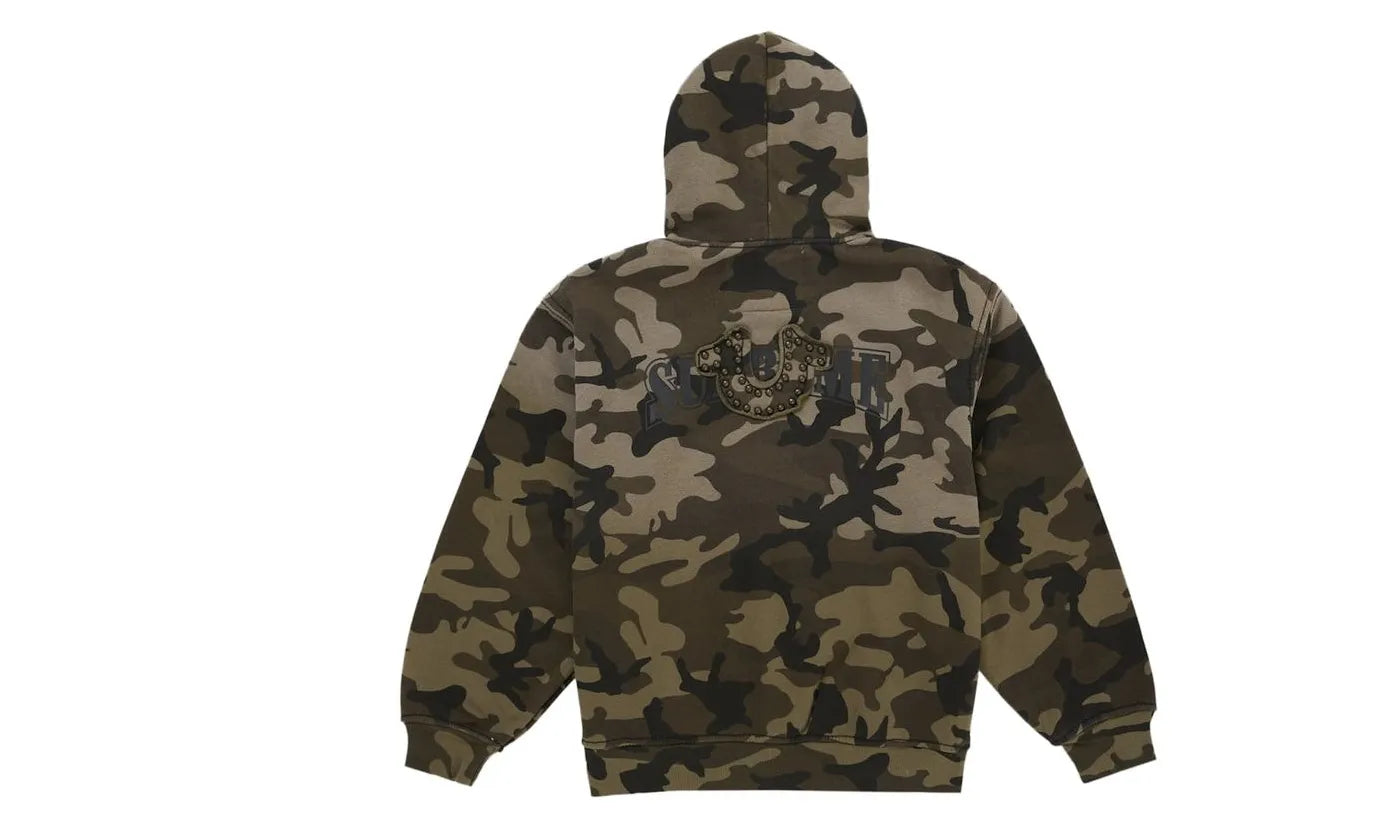 Supreme True Religion Zip Up Hooded Sweatshirt (FW25) Woodland Camo - SUPR-STRZUHS(-MULTI