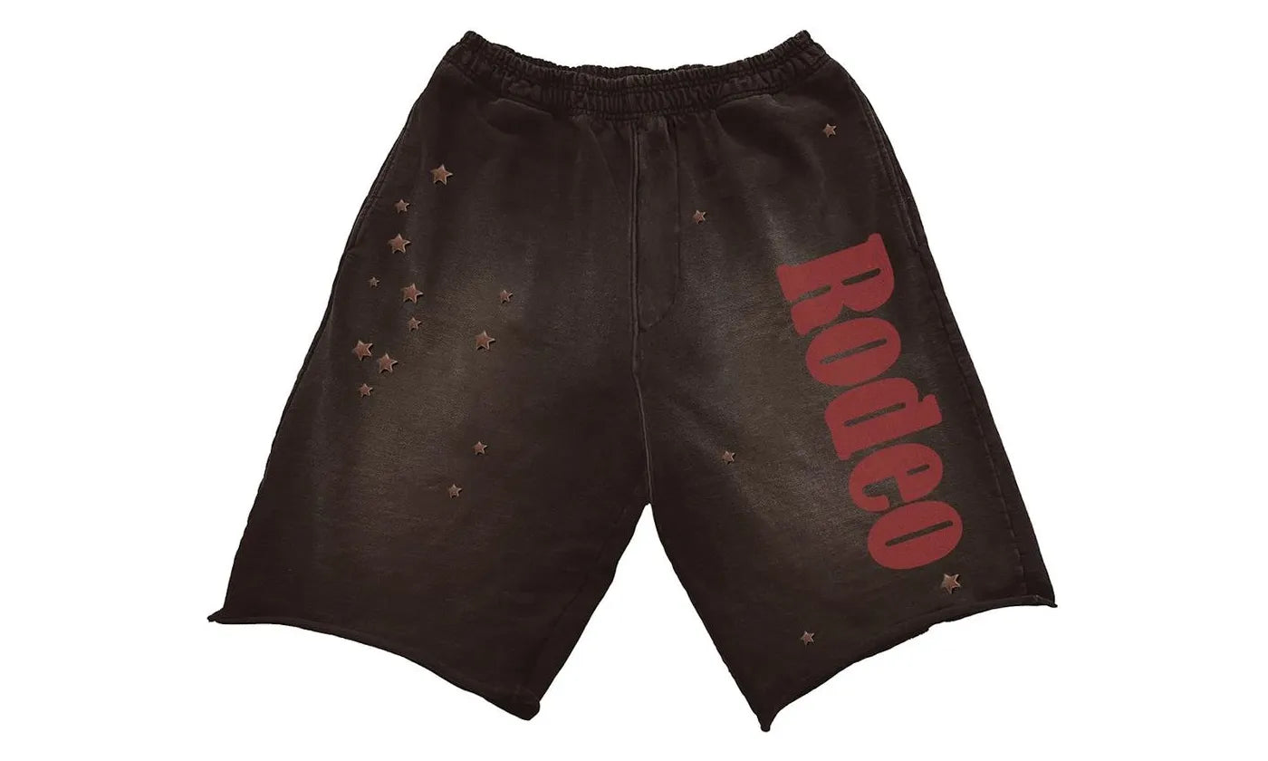 Travis Scott Cactus Jack x Sp5der Days Before Rodeo Shorts Black - TS-TSCJXS-BLACK