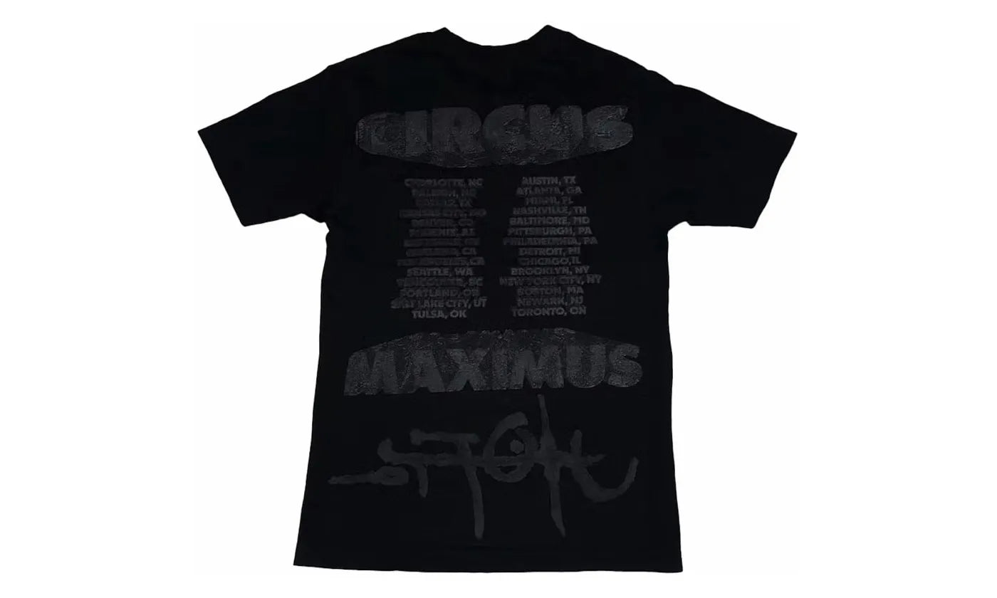 Travis Scott Utopia Circus Maximus 2023 Tour II Tee Black - TS-TSUCM2-BLACK