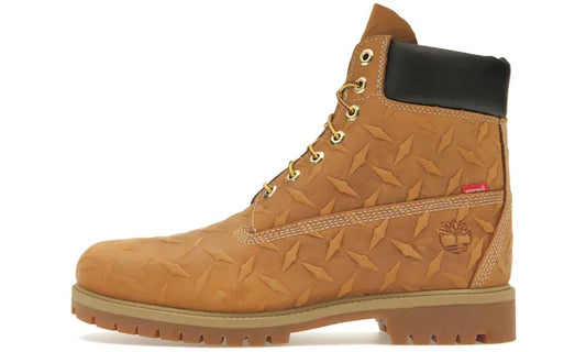 Timberland 6" Premium Waterproof Boot Supreme Diamond Plate Wheat