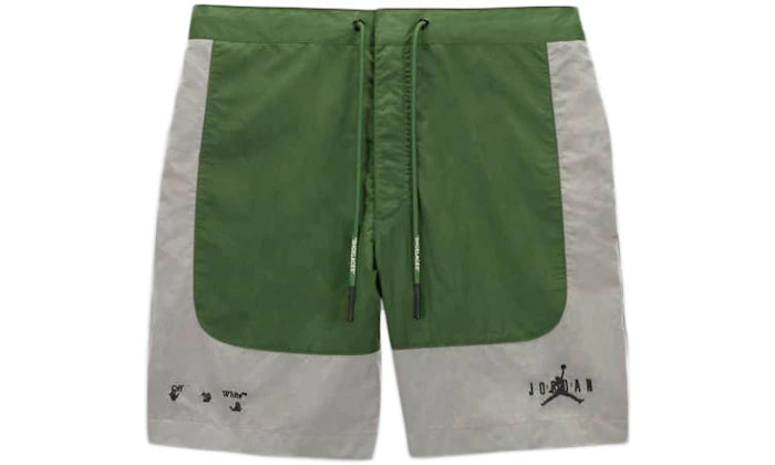 OFF-WHITE x Air Jordan Shorts Green/Grey