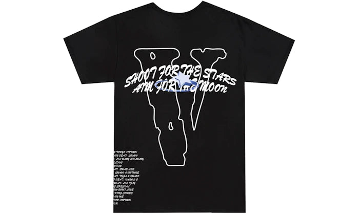 Pop Smoke x Vlone Tracklist Tee Black