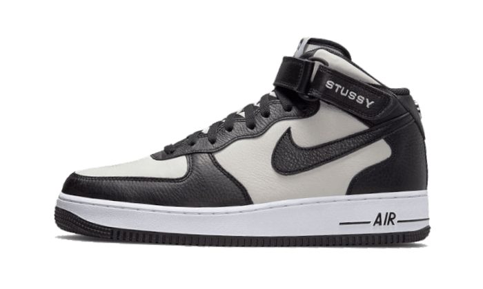 Nike Air Force 1 Mid Stussy Light Bone Black